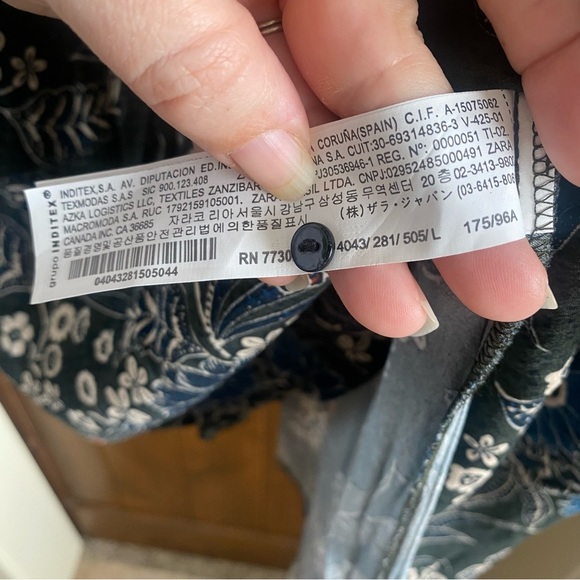 Zara Midi Dress Floral Retro 70s Print A Line Keyhole Back size Large 4043281 - Picture 8 of 10